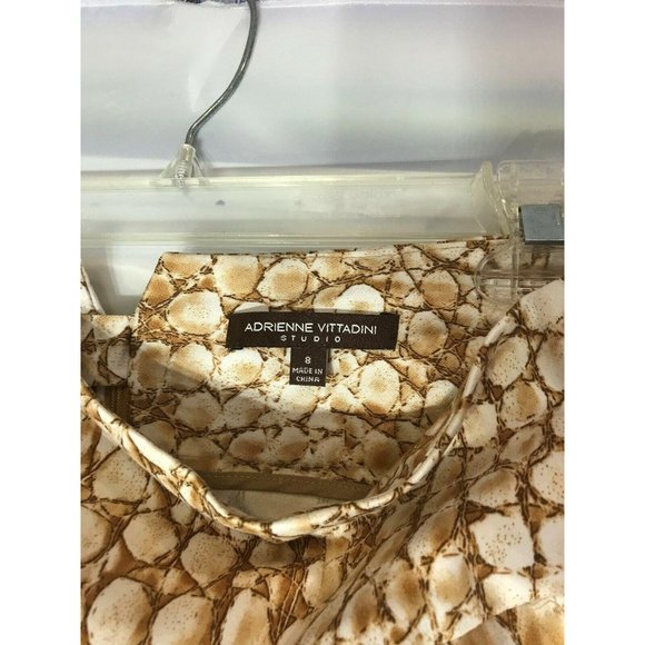 Adrienne Vittadini Sz 8 Crocodile Pencil Skirt - Picture 2 of 5